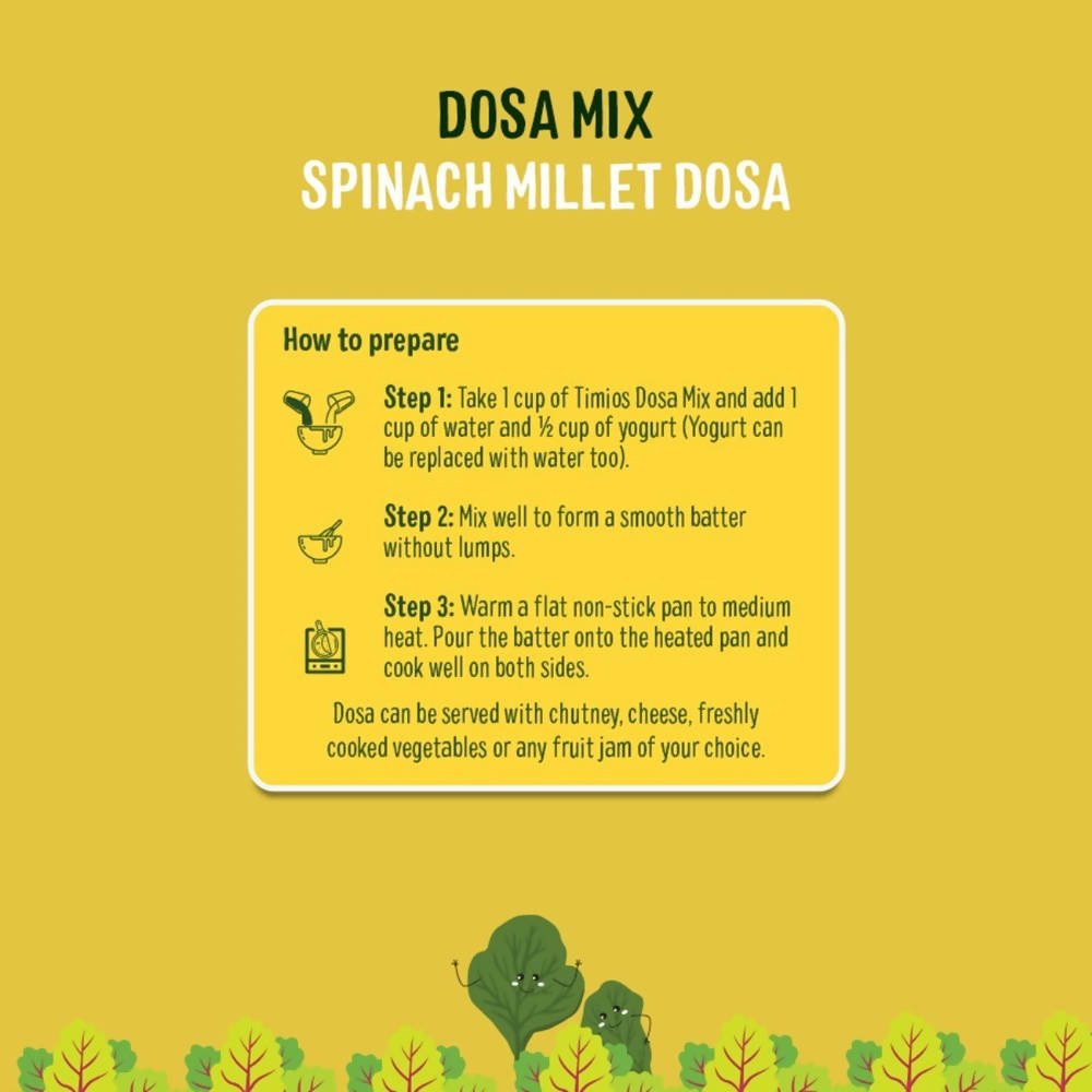 Timios Organic Millet Spinach Dosa Mix