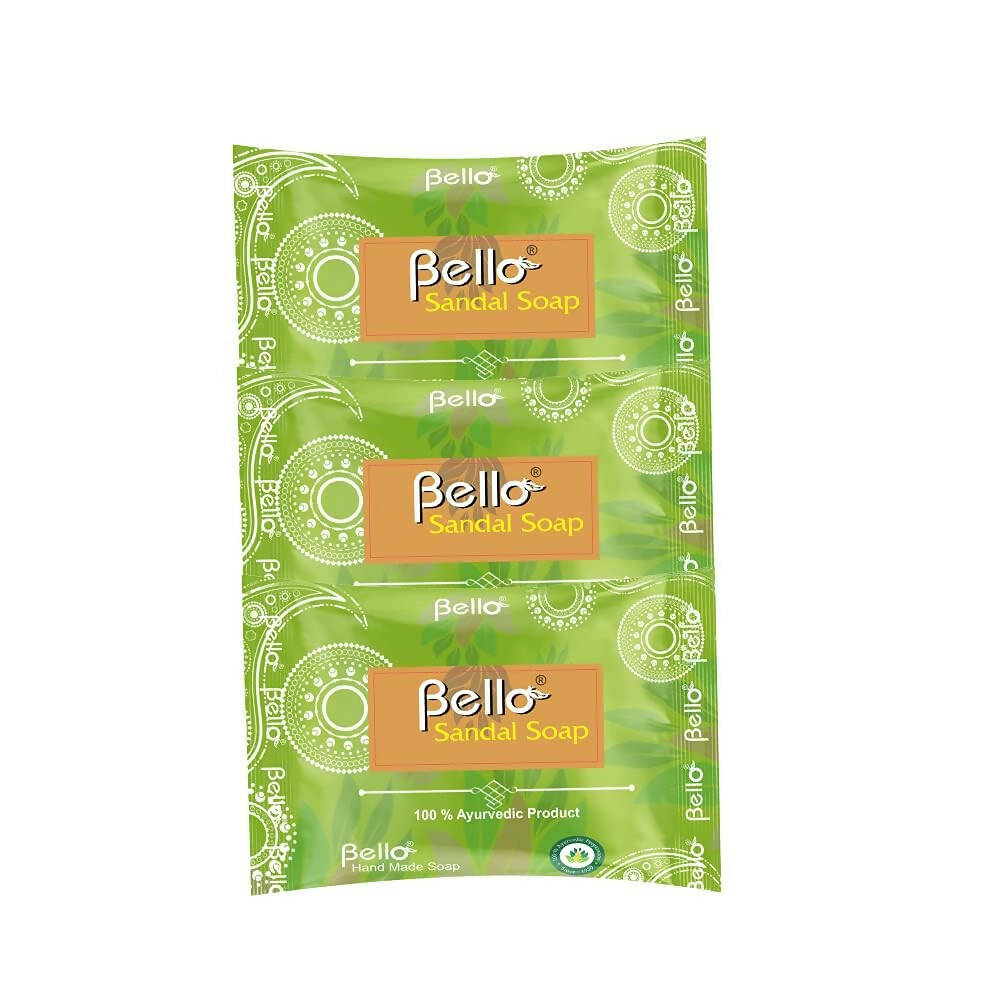 Bello Herbals Sandal Soap Handcrafted Glycerin Based Soap - BUDEN