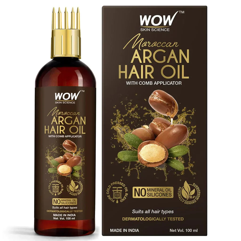 Wow Skin Science Moroccan Argan Hair Oil - Distacart