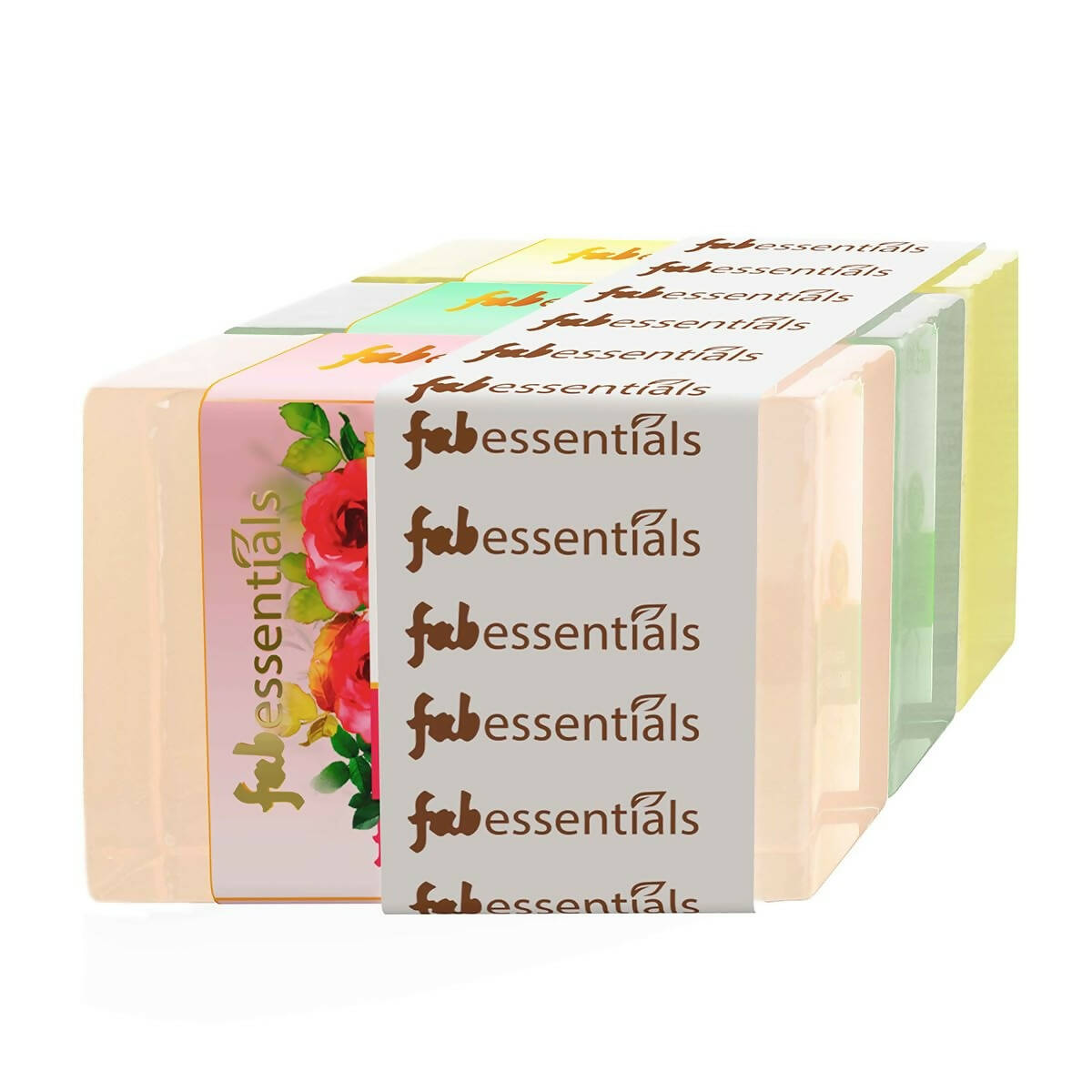 Fabessentials Assorted Glycerin Bathing Bars Combo - Wild Rose, Mint & Lemongrass - BUDNEN