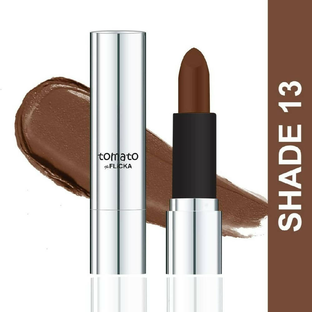 Flicka Tomato Nude Matte Finish Lipstick Shade 13