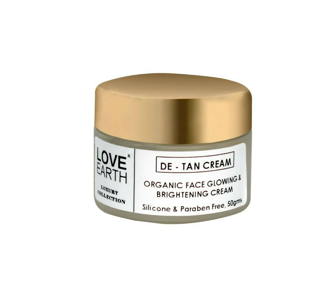 Love Earth De-Tan Moisturizing Cream with Aloe VeraSandalwood for Pigmentation - BUDNEN