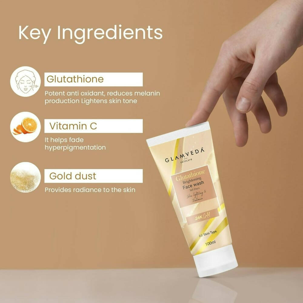 Glamveda Glutathione 24 K Gold Face Wash