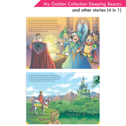 Jolly Kids My Golden Collection Volume 2 Sleeping Beauty and Other 4 in 1 Stories| Bedtime Story Book| Ages 2 - 8 Year