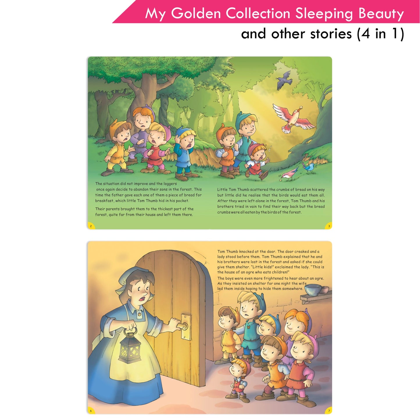 Jolly Kids My Golden Collection Volume 2 Sleeping Beauty and Other 4 in 1 Stories| Bedtime Story Book| Ages 2 - 8 Year