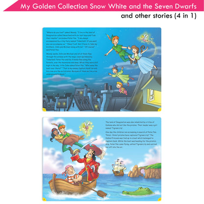 Jolly Kids My Golden Collection Volume 3 Snow White & The Seven Dwarfs & Other 4 in 1 Bedtime Stories| Ages 3-8 Year