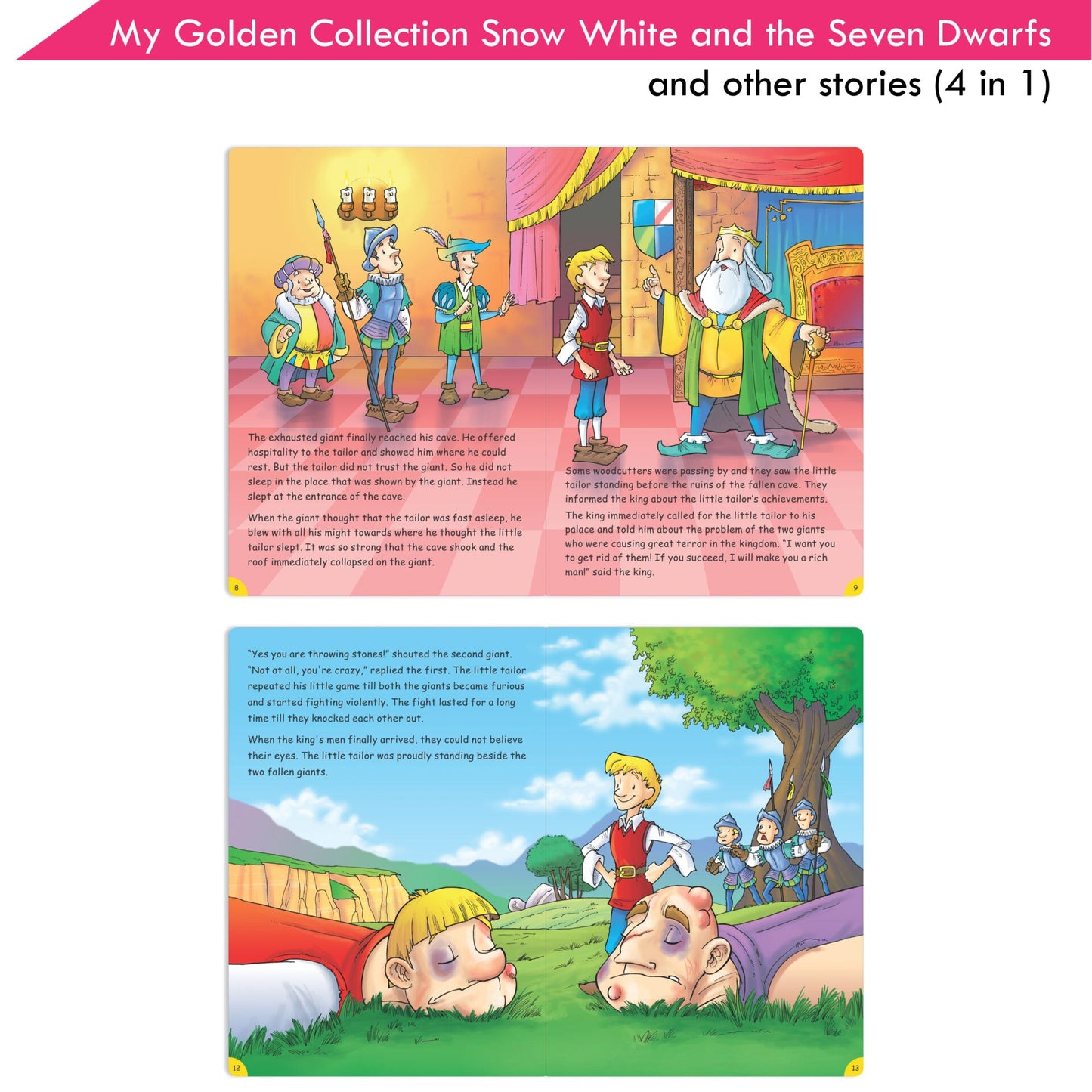 Jolly Kids My Golden Collection Volume 3 Snow White & The Seven Dwarfs & Other 4 in 1 Bedtime Stories| Ages 3-8 Year