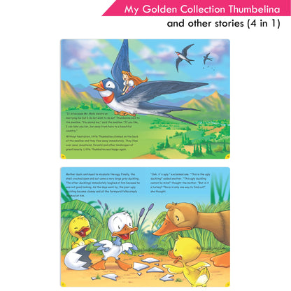 Jolly Kids My Golden Collection Volume 4 Thumbelina and Other 4 in 1 Stories| Bedtime Story Book for Kids Ages 3-8 Year