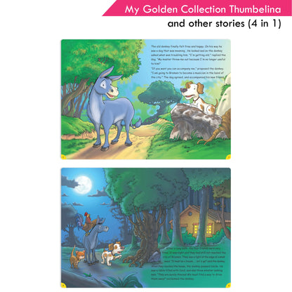 Jolly Kids My Golden Collection Volume 4 Thumbelina and Other 4 in 1 Stories| Bedtime Story Book for Kids Ages 3-8 Year