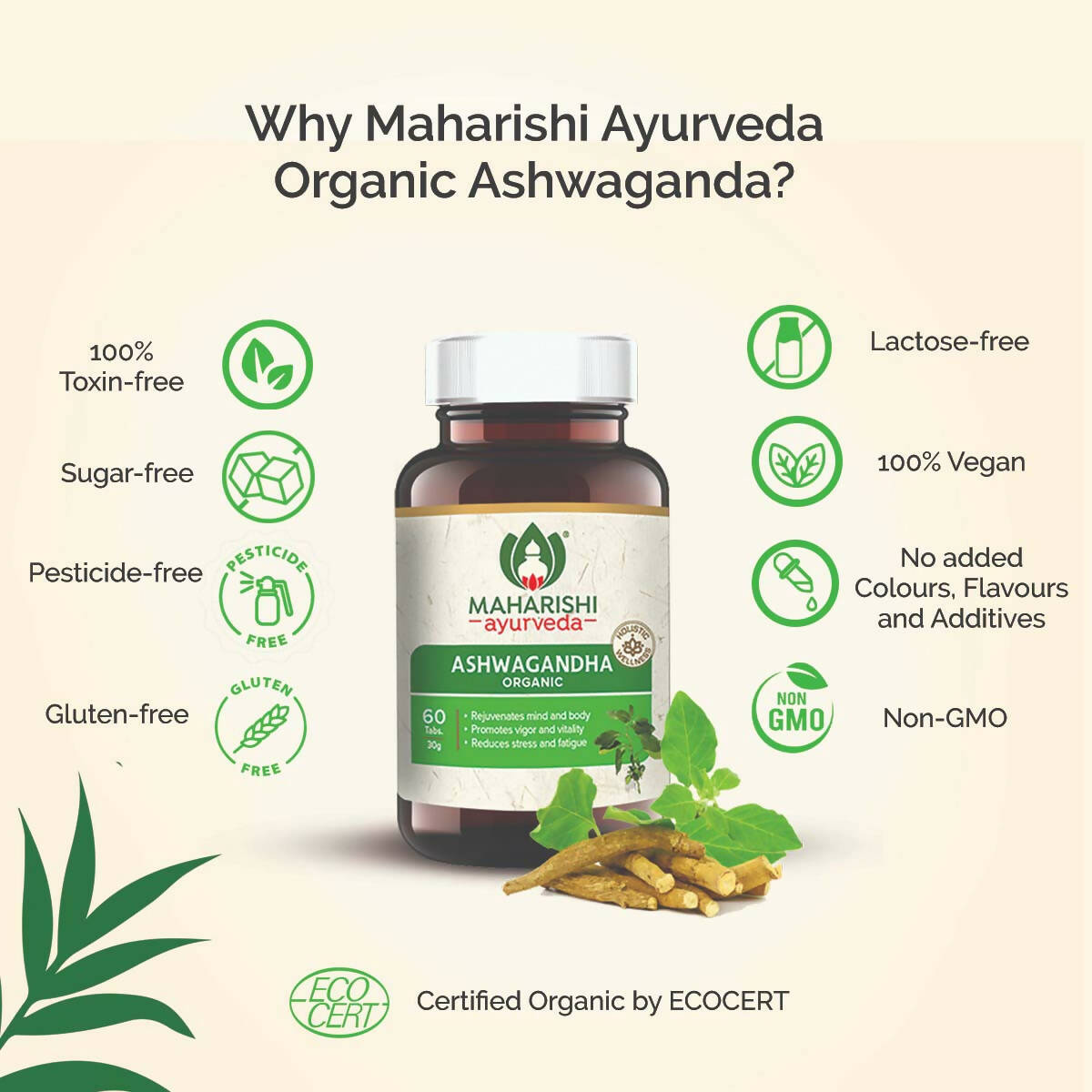 Maharishi Ayurveda Ashwagandha Organic Tablets