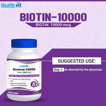 Healthvit Biotino-10000 Tablets