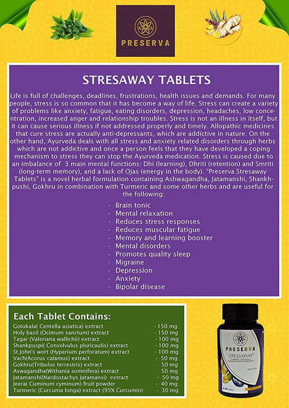 Preserva Wellness Stresaway Tablets