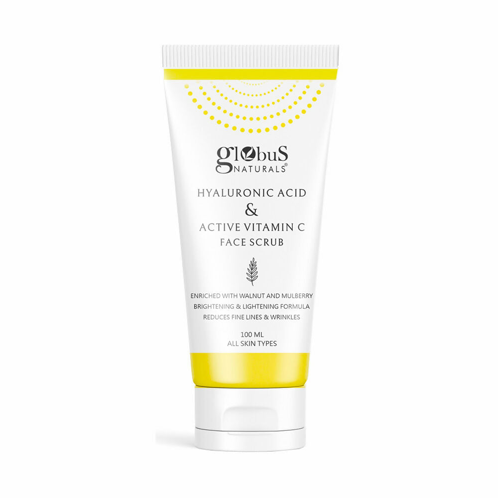 Globus Naturals Hyaluronic Acid & Vitamin C Anti Ageing Face Scrub