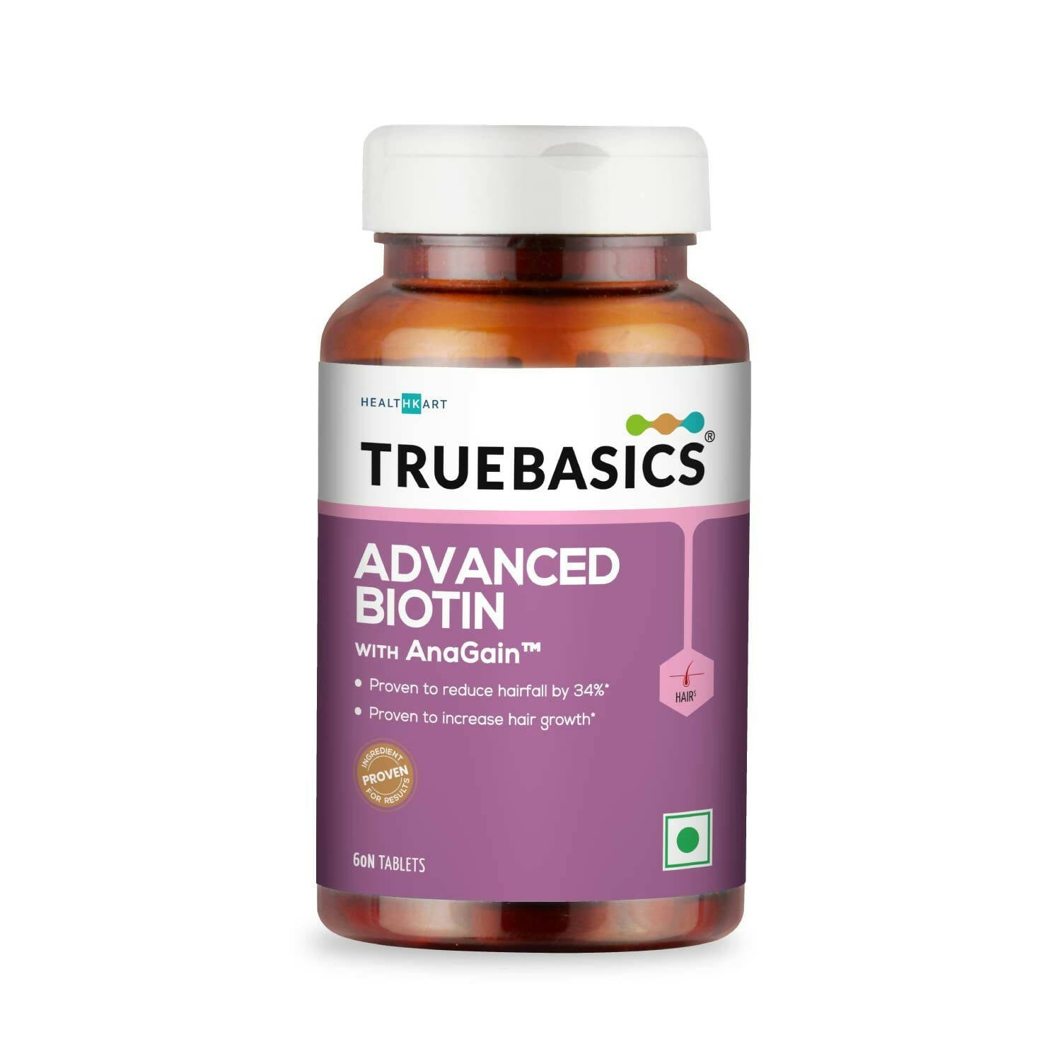 TrueBasics Advanced Biotin with AnaGain Tablets -  USA 