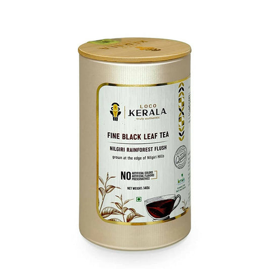 LocoKerala Nilgiri Rainforest Flush Fine Black Leaf Tea - BUDNE