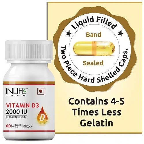 Inlife Vitamin D3 2000 IU Capsules