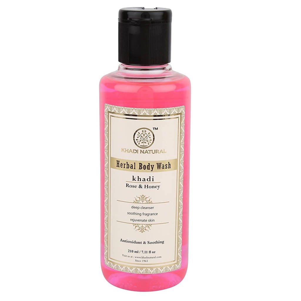 Khadi Natural Rose and Honey Herbal Body Wash