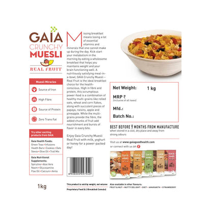 Gaia Crunchy MuesliReal Fruit