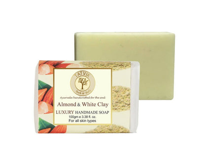 Tatvik Ayurveda Almond & White Clay Luxury Handmade Soap