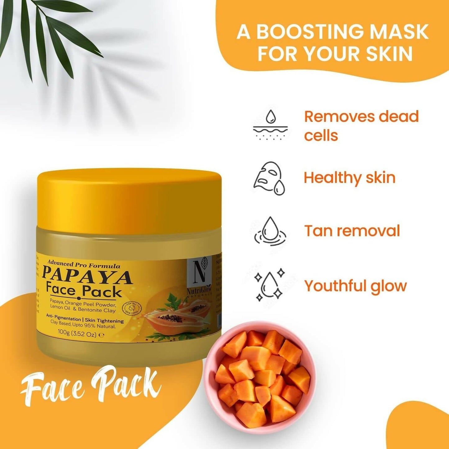 NutriGlow NATURAL'S Advanced Pro Formula Papaya Face pack