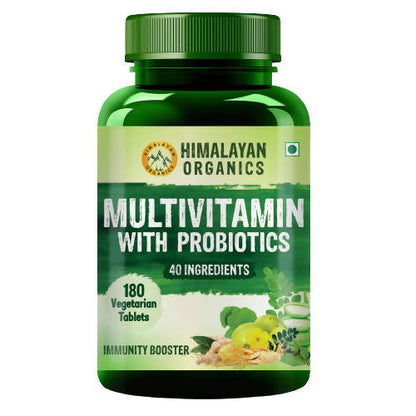 Himalayan Organics Multivitamin With Probiotics Vegetarian Tablets