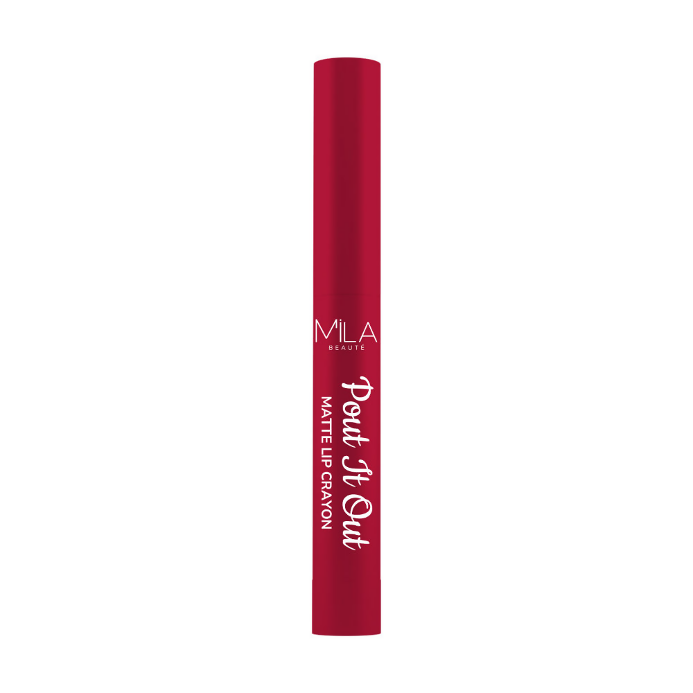 Mila Beaute Pout It Out Long Lasting & Matte Finish Lip Crayon Lipstick - Ariel
