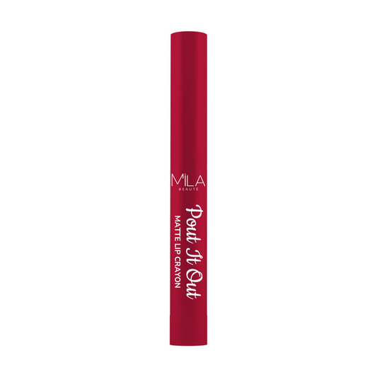 Mila Beaute Pout It Out Long Lasting & Matte Finish Lip Crayon Lipstick - Ariel