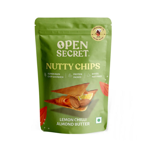 Open Secret Lemon Chilli Almond Butter Nutty Chips