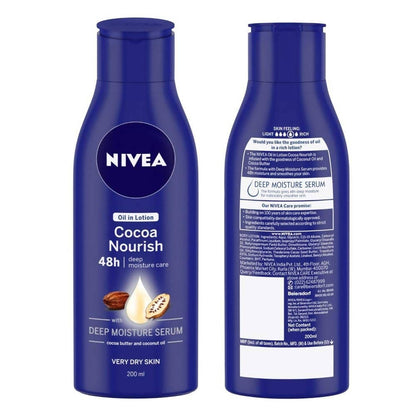 Nivea Body Lotion for Very Dry Skin, Cocoa Nourish