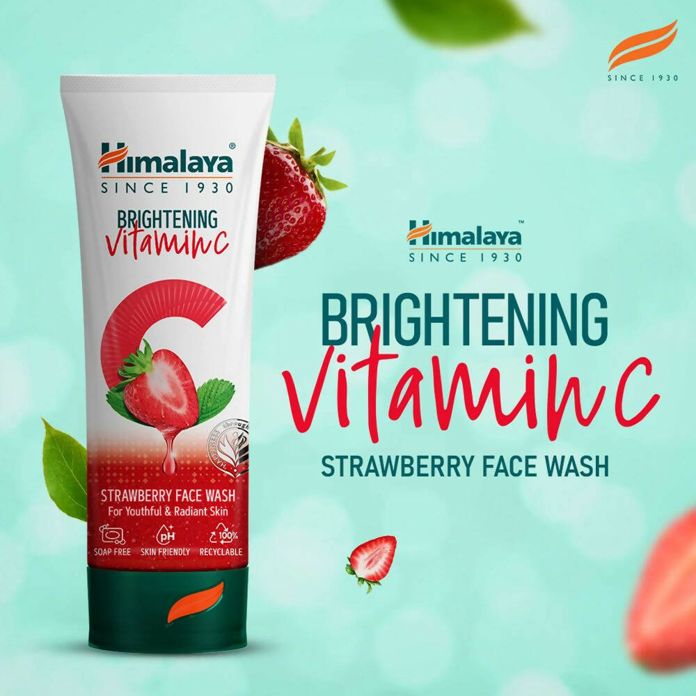 Himalaya Herbals Brightening Vitamin C Strawberry Face Wash