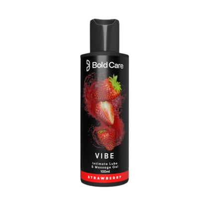 Bold Care Vibe Strawberry Flavor Massage Gel