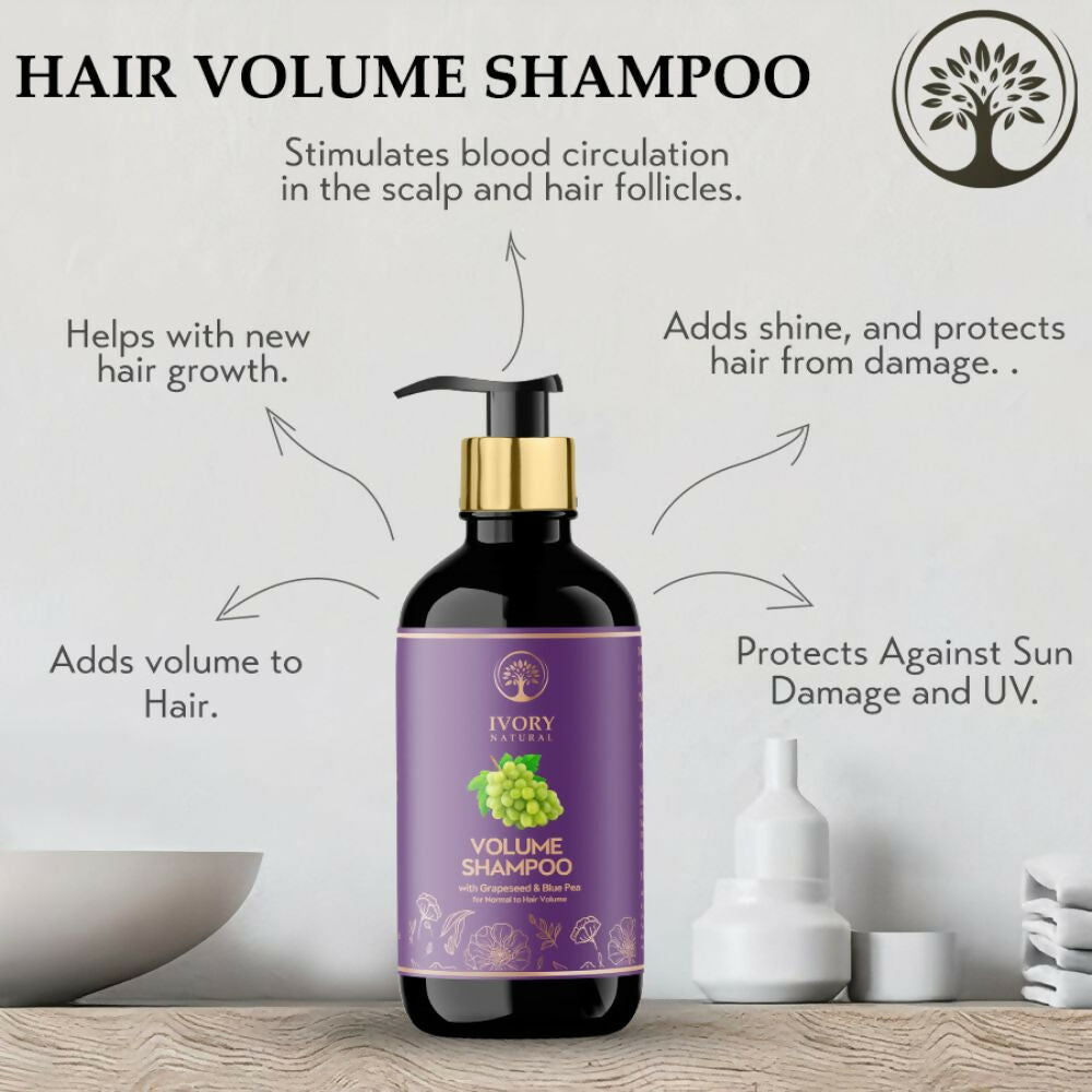 Ivory Natural Hair Volume Shampoo For Thicker And Voluminous Hair