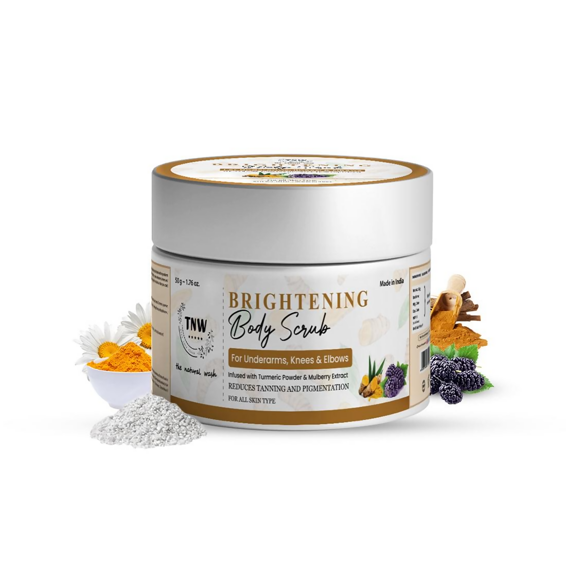 The Natural Wash Brightening Body Scrub - usa canada australia