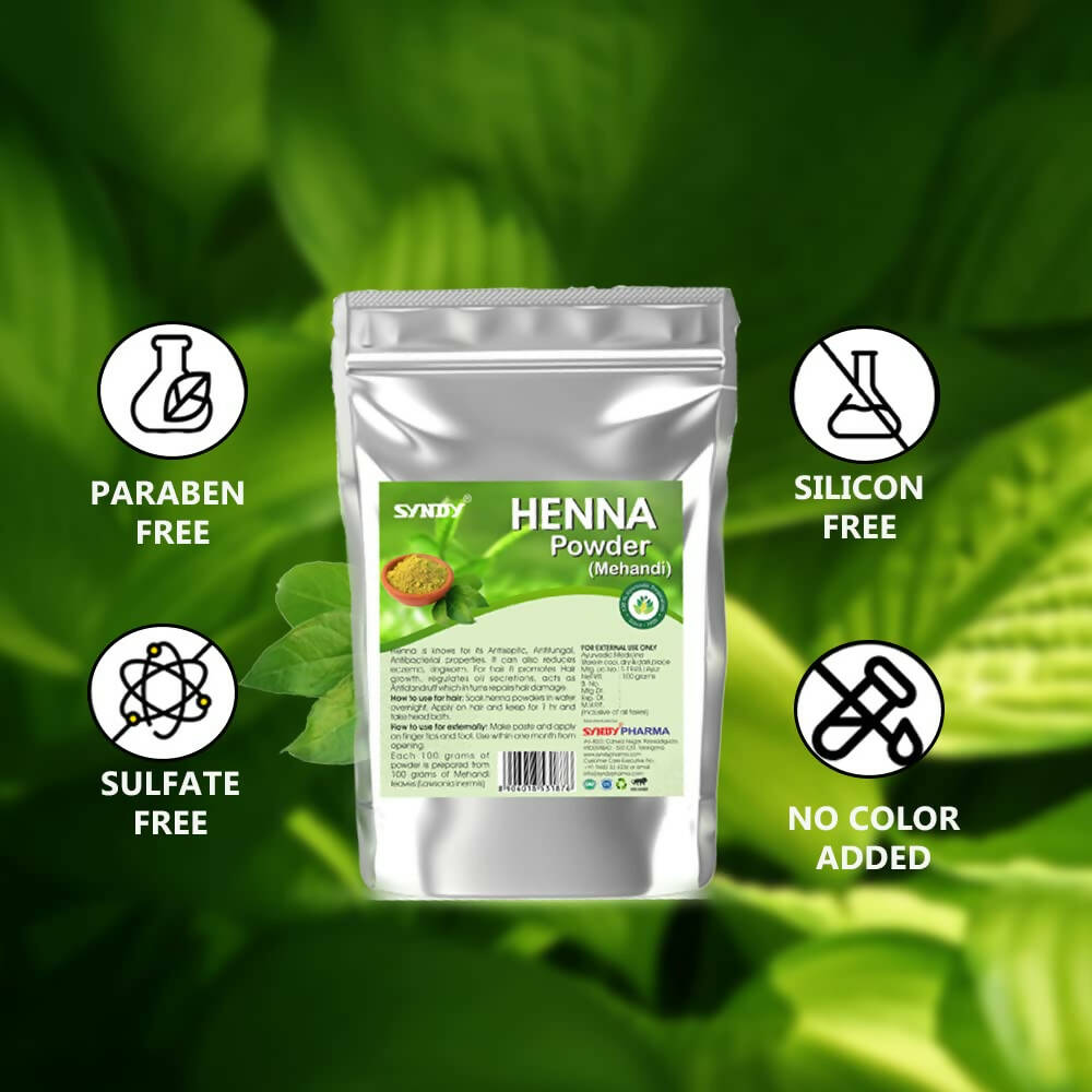 Syndy Pharma Henna Powder (Mehandi) for Hair & Skin