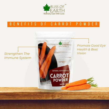 Bliss of Earth Natural Dehydrated Carrot Powder