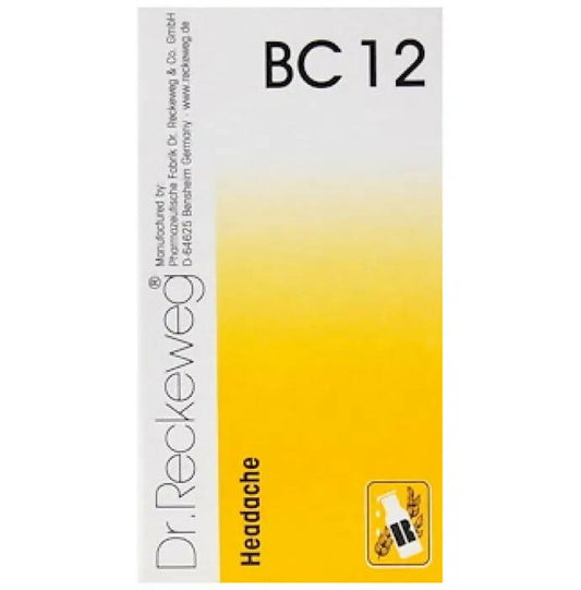 Dr. Reckeweg Bio-Combination 12 (BC 12) Tablets - usa canada australia