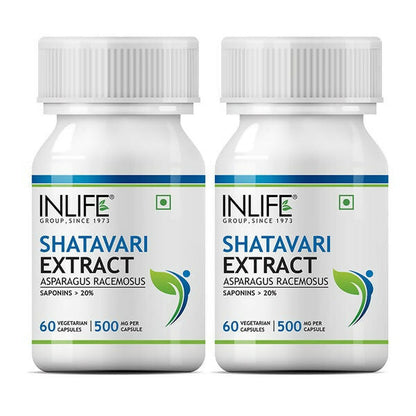 Inlife Shatavari Extract 500MG Capsules