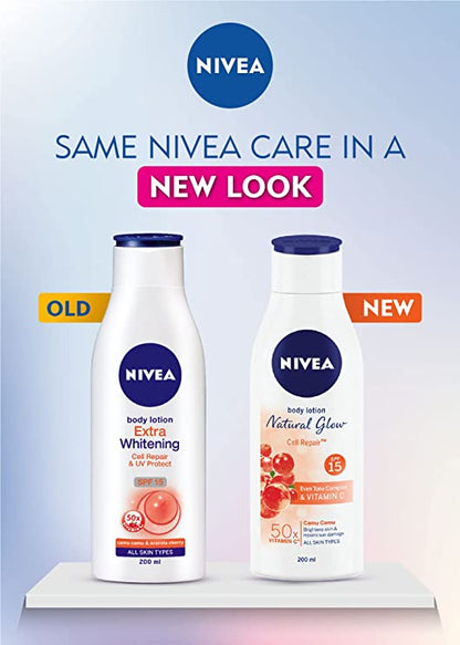 Nivea Body Lotion Natural Glow Cell Repair