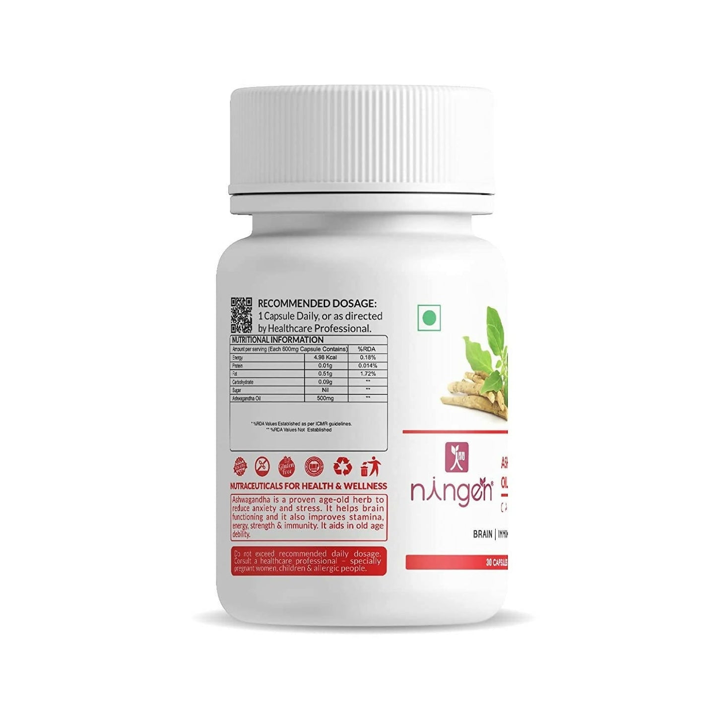 Ningen Ashwagandha Oil Capsules