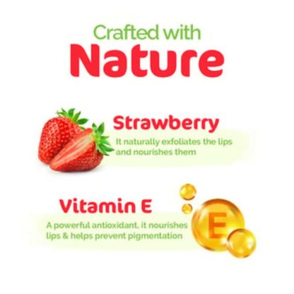 Mamaearth Nourishing Tinted 100% Natural Lip Balm With Vitamin E & Strawberry