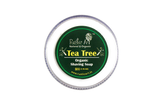 Rustic Art Tea Tree Organic Shaving Soap - BUDEN