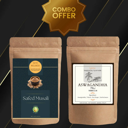 Satvi Wellness Ashwagandha Plus and Safed Musli Combo