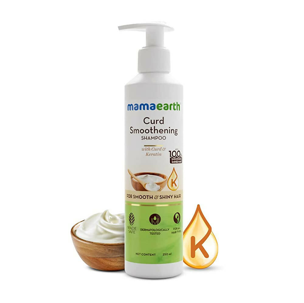 Mamaearth Curd Smoothening Shampoo for Smooth & Shiny Hair