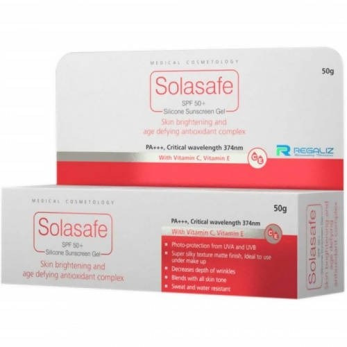 Regaliz Solasafe SPF 50+ Silicone Sunscreen Gel