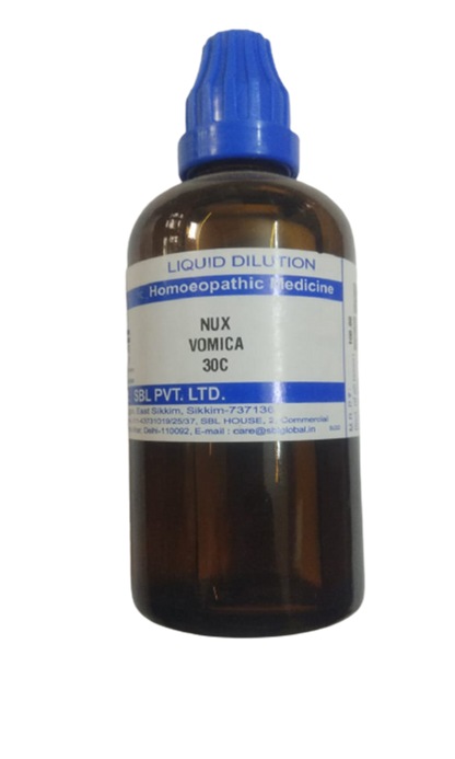 SBL Homeopathy Nux Vomica Dilution - 30 C
