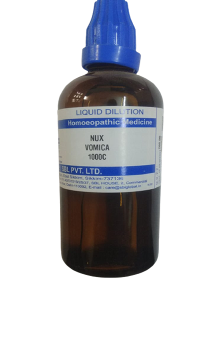 SBL Homeopathy Nux Vomica Dilution - 1000 C