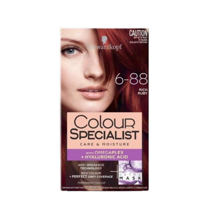 Schwarzkopf Colour Specialist Permanent Hair Colour - 6.88 Rich Ruby