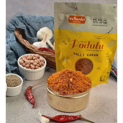 Vellanki Foods - Palli Karam Podi (Peanut Powder) With Garlic