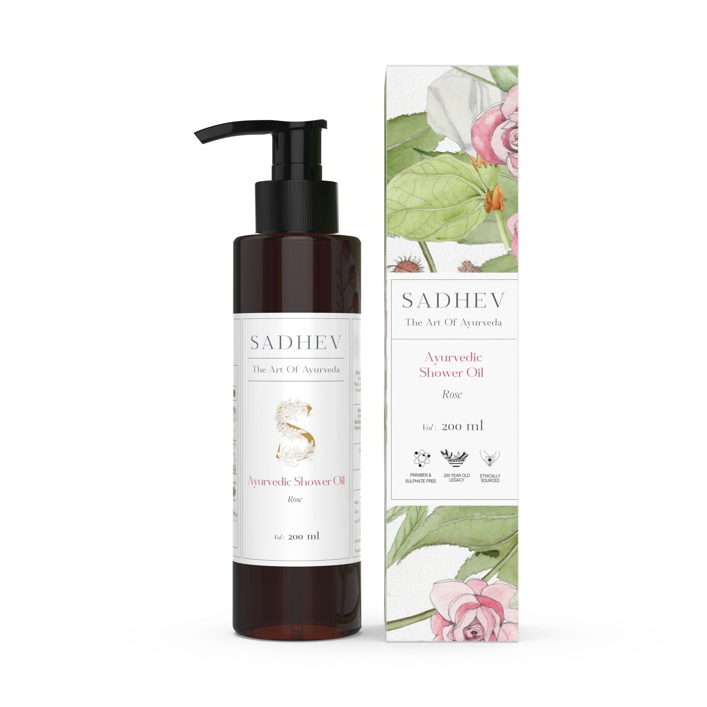 Sadhev Ayurvedic Rose Shower Oil