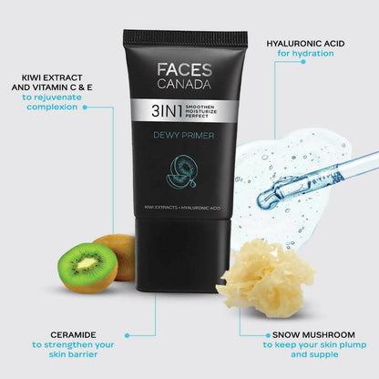 Faces Canada 3in1 Dewy Primer - Instant Smooth & Dewy Perfection